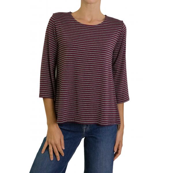 Maglia a righe con manica 3/4
